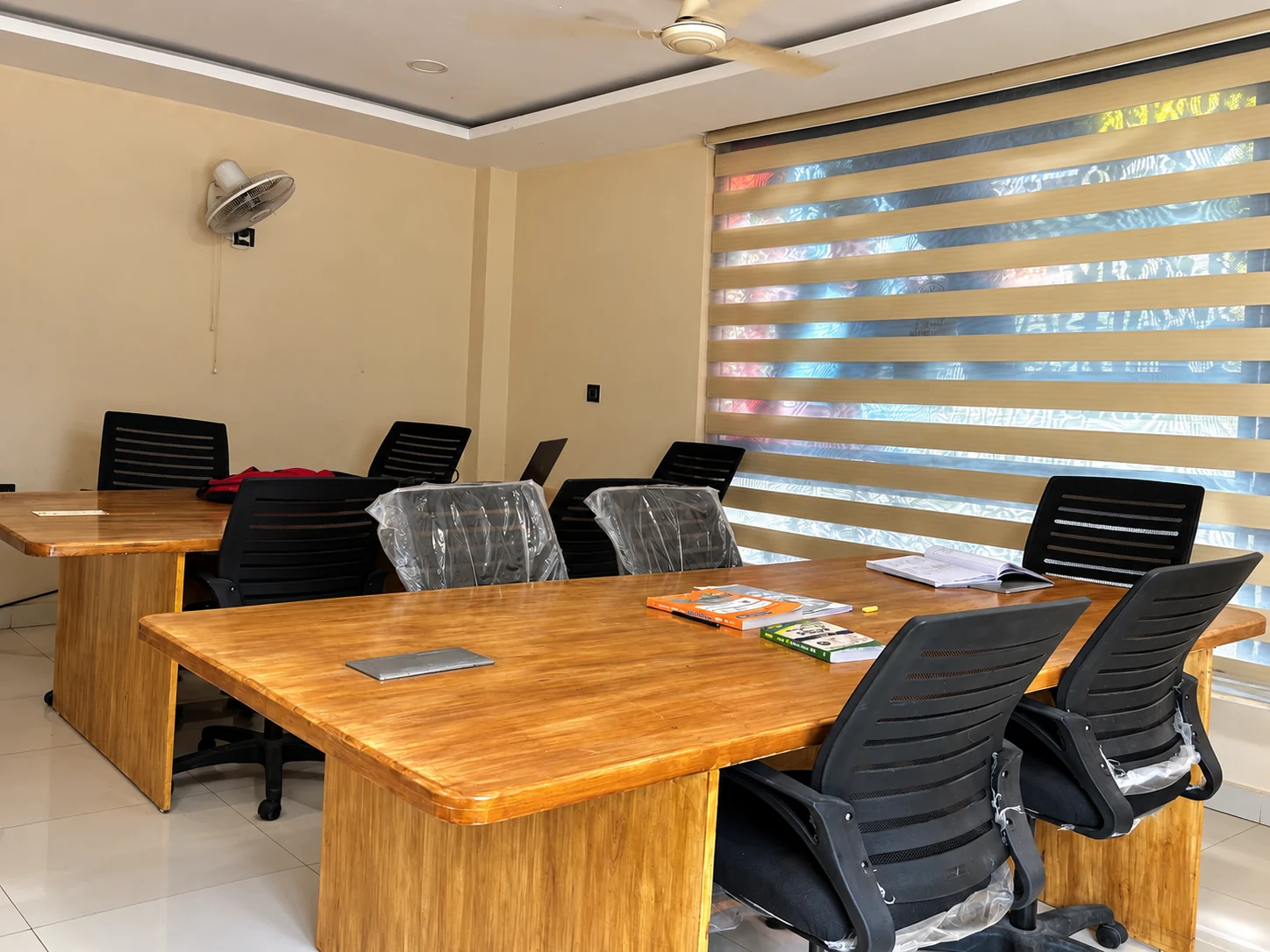 Shared work and meeting space at Neom Corporate Stays in Nagavara, Bengaluru